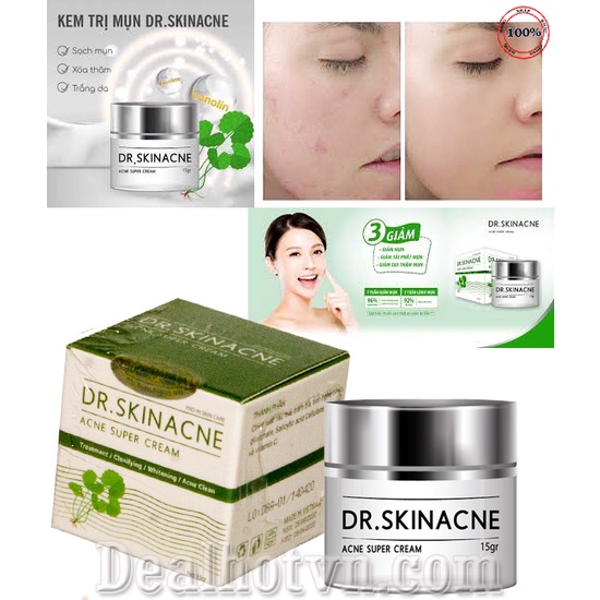 Kem Giảm Mụn DR SKINACNE, Kem Ngừa Mụn Dr Skinacne