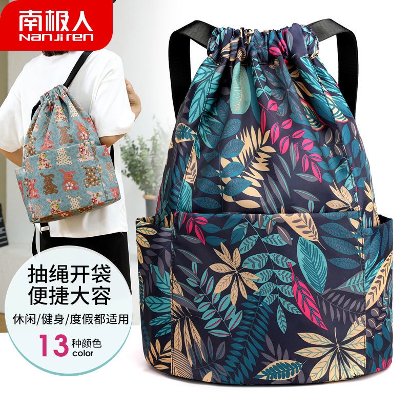 Balo dây rút cỡ lớn chống thấm nước thiết kế phong cách trung hoa dành cho nữ | BigBuy360 - bigbuy360.vn