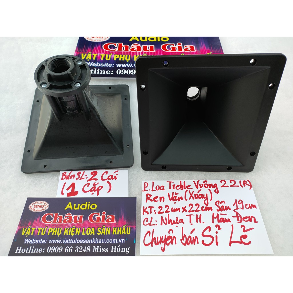 Phễu loa treble 22cm gắn củ treble 450- 2 cái Audio Châu Gia
