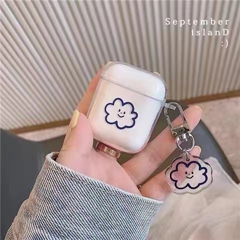 Vỏ bảo vệ hộp sạc tai nghe Airpods 1/2 mềm trong suốt in hoạt hình đáng yêu