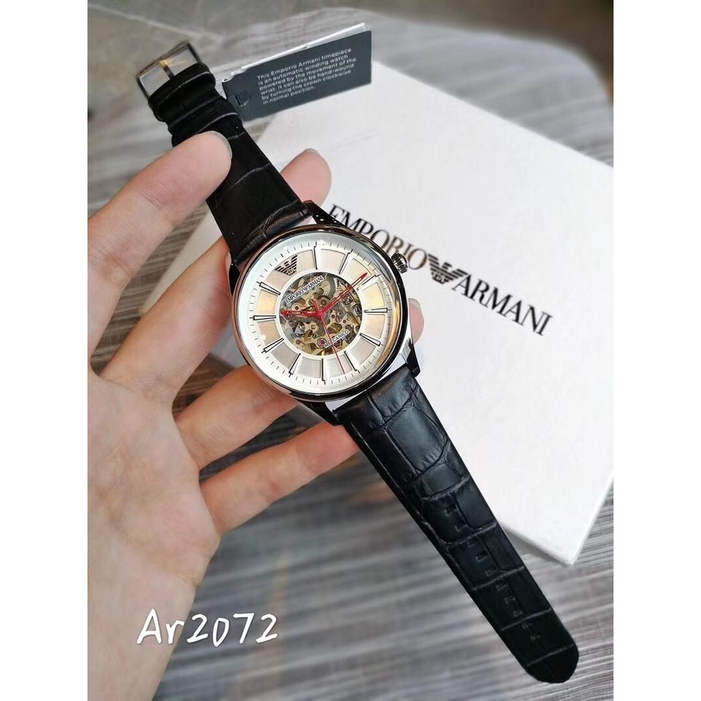 Đồng hồ nam armani ar2072 , dây da màu đen , size 45mm , máy cơ
