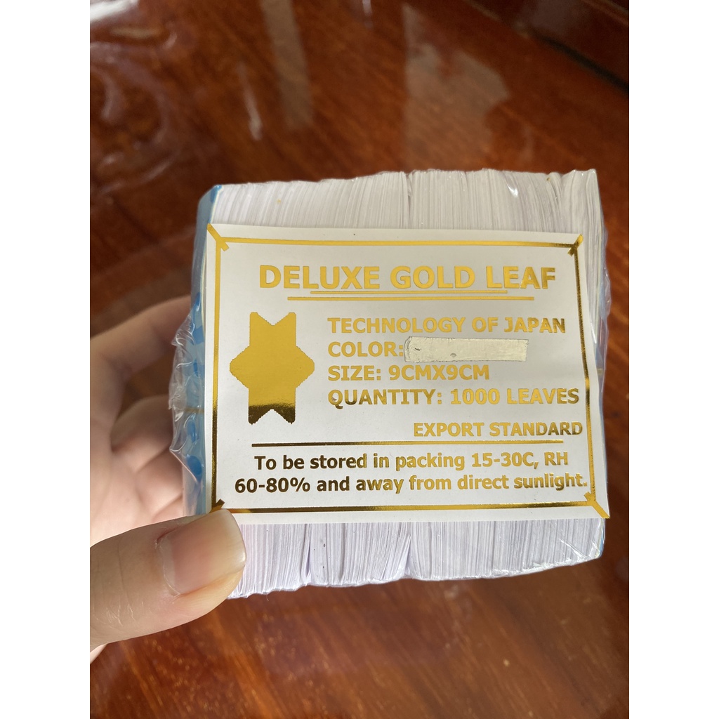 Set 1000 Lá Vàng Chuẩn Nhật 24K dùng cho trang trí