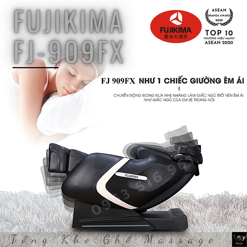 [Liên hệ ngay nhận giá tốt nhất] Ghế Massage FUJIKIMA FJ-909FX Trị liệu Hồng ngoại, Xoa Bóp Ấn Huyệt Giảm Đau Xương Khớp