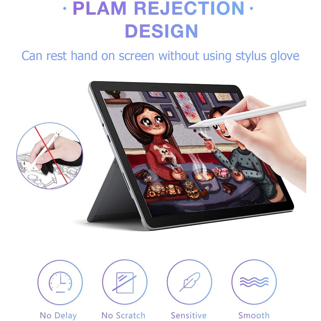 Bút Cảm Ứng Có Đầu Điều Chỉnh Áp Suất Cho iPad Pro 11 12.9 Air5 / 4 10.9 7 / 8 / 9th 10.2 inch Mini6