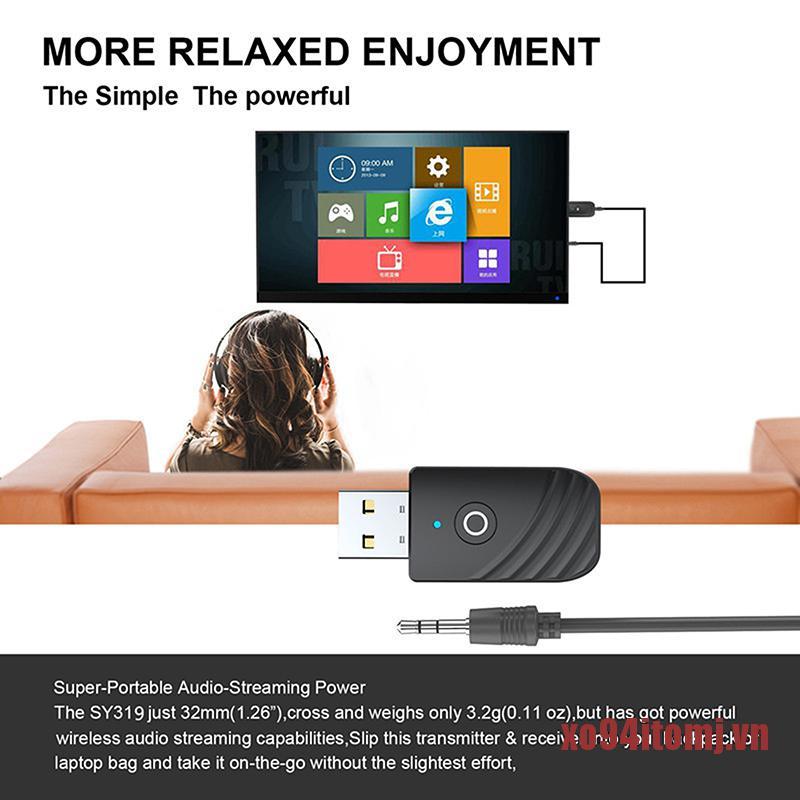 Usb Phát Tín Hiệu Bluetooth 5.0 2 Trong 1 Cho Tv Xmj