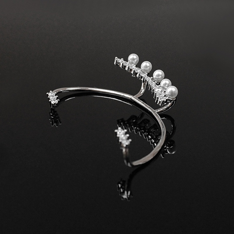 Khuyên Vành Tai Đính Ngọc Trai Giả Phong Cách Boho Dành Cho Leo Núi / Sụn Tai