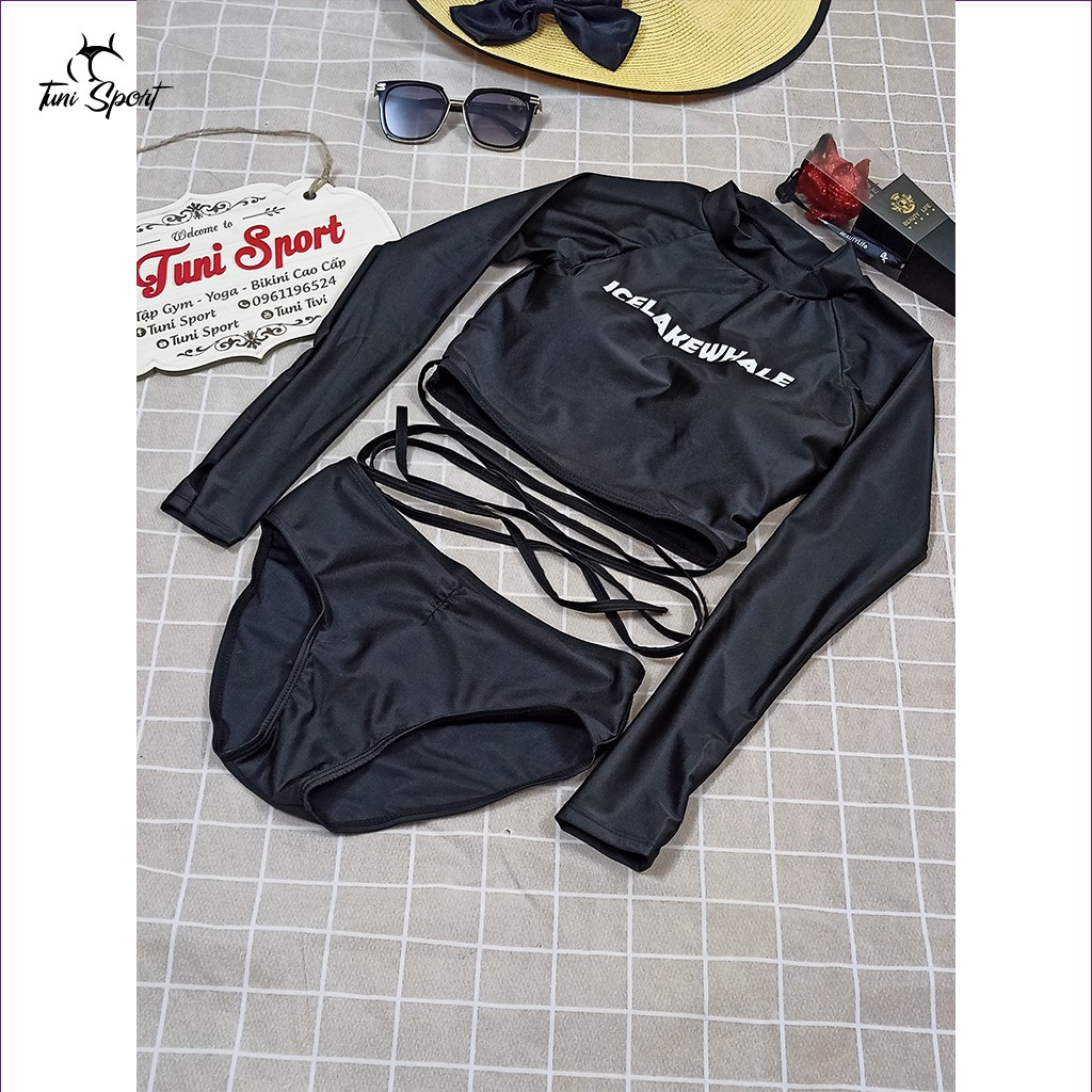 Đồ bơi Bikini dài tay có dây chéo bụng N011 Tuni Sport | BigBuy360 - bigbuy360.vn