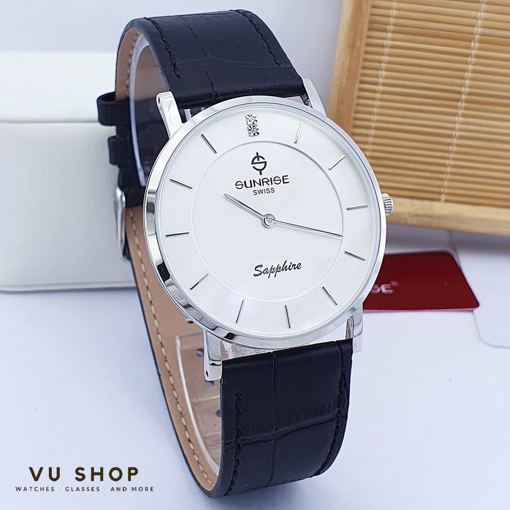 ĐỒNG HỒ ĐÔI SUNRISE DM737PWB - KÍNH SAPPHIRE