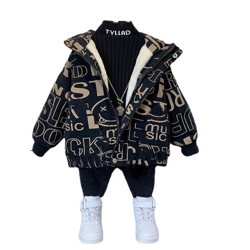 LOẠI 1- Áo khoác lót lông cừu dày ấm cho bé trai hàng đẹp