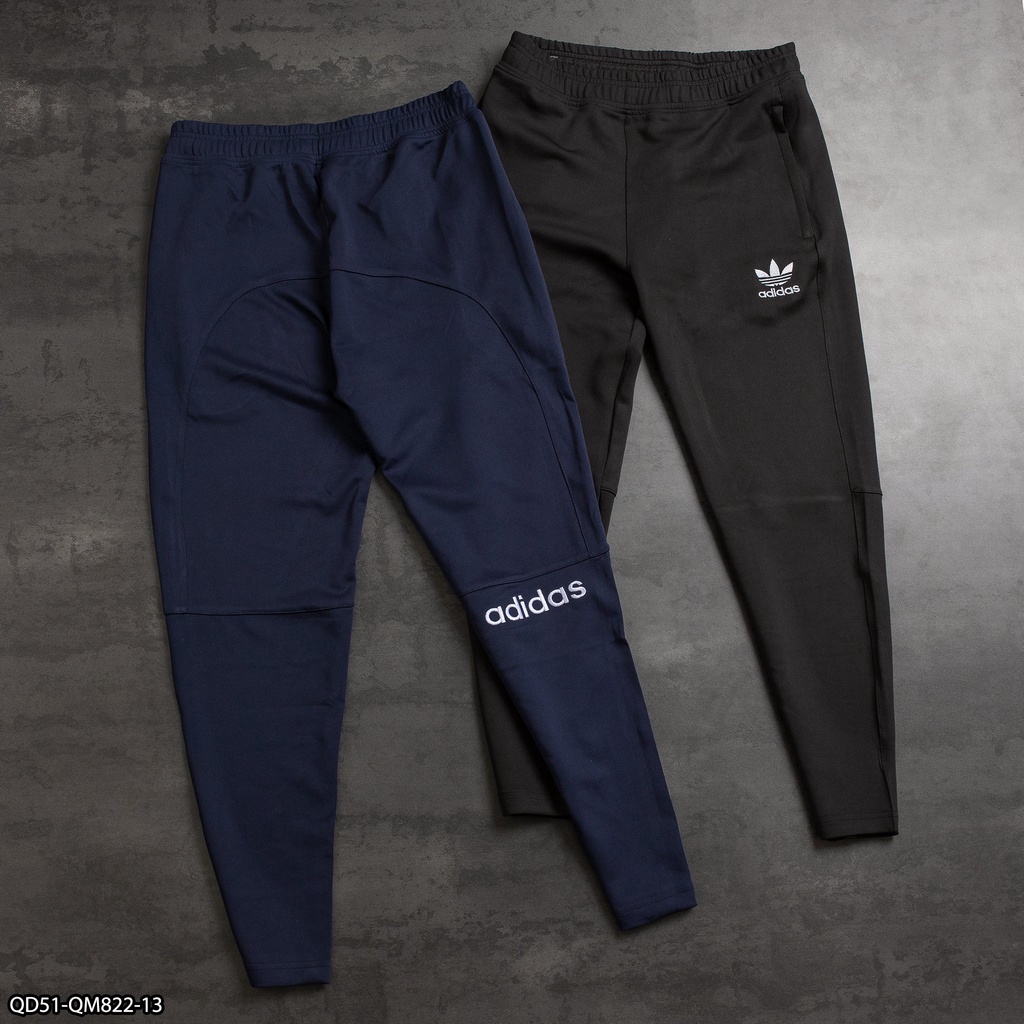 Quần dài thể thao Adidas poly 2 da QD51 thuê logo - thể thao nam VNXK