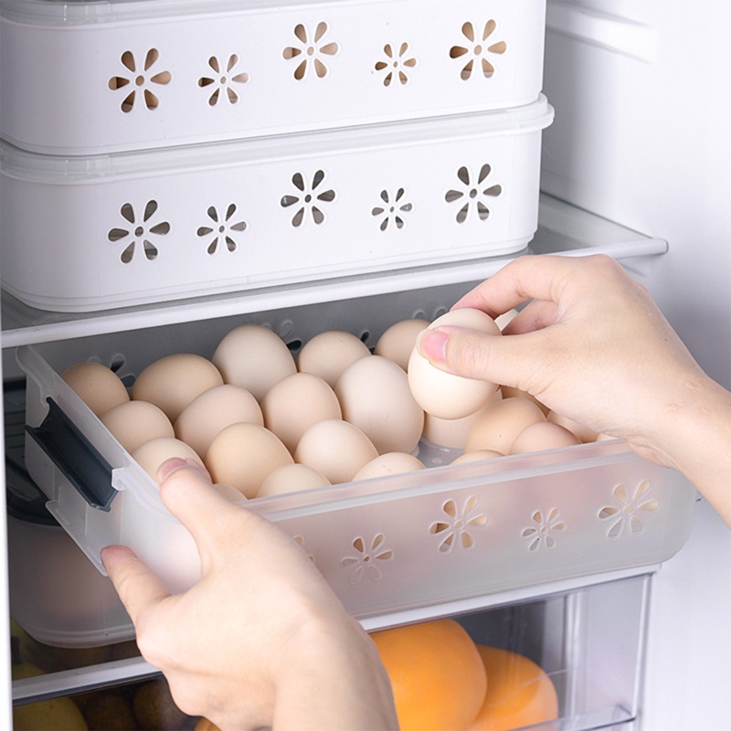 Hộp Đựng Trứng Hai Tầng Bằng Nhựa Siêu One / Hai Lớp