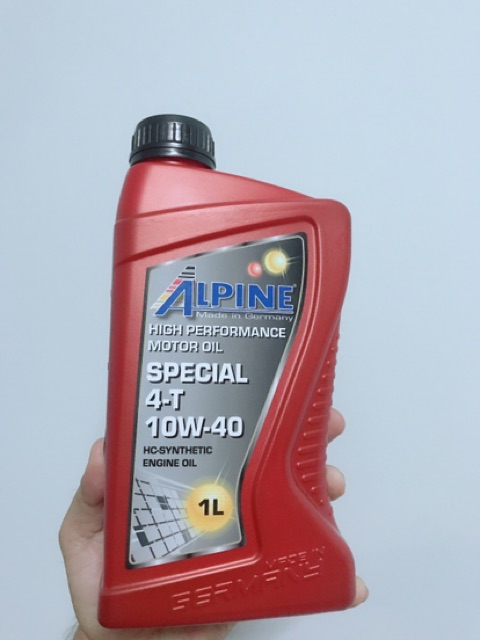 ALPINE 10W40 1 lít 2 nhớt tổng hợp hoàn toàn