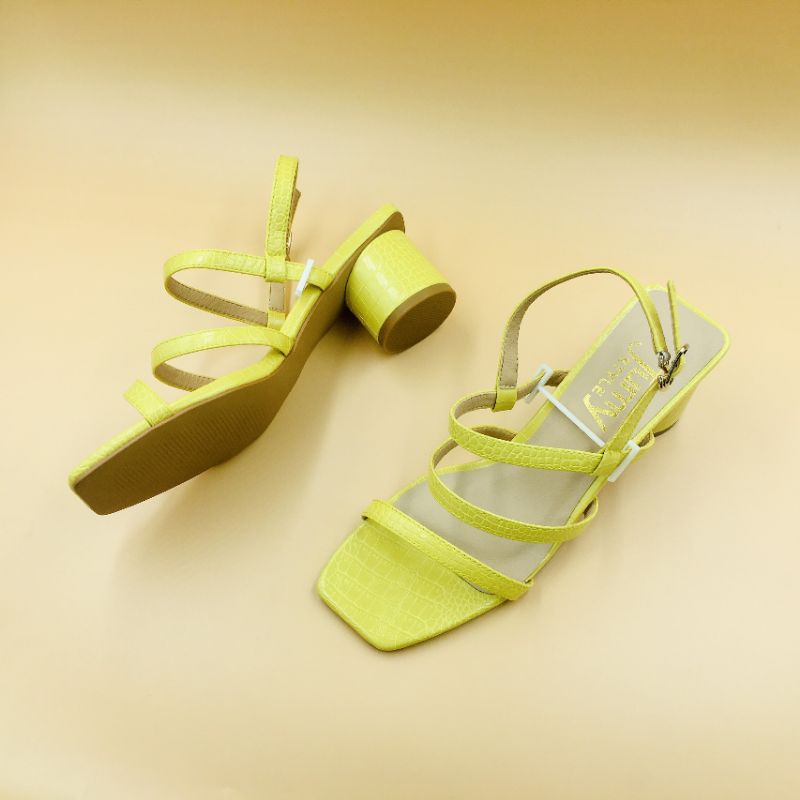 SANDAL DA RẮN - GÓT TRỤ 5CM - JSD20016