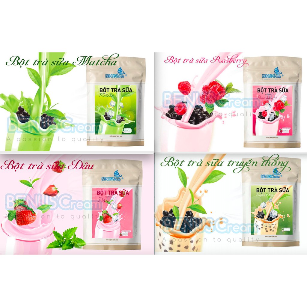 BỘT LÀM TRÀ SỮA KINH DOANH VỚI HƠN 30 HƯƠNG VỊ KHÁC NHAU