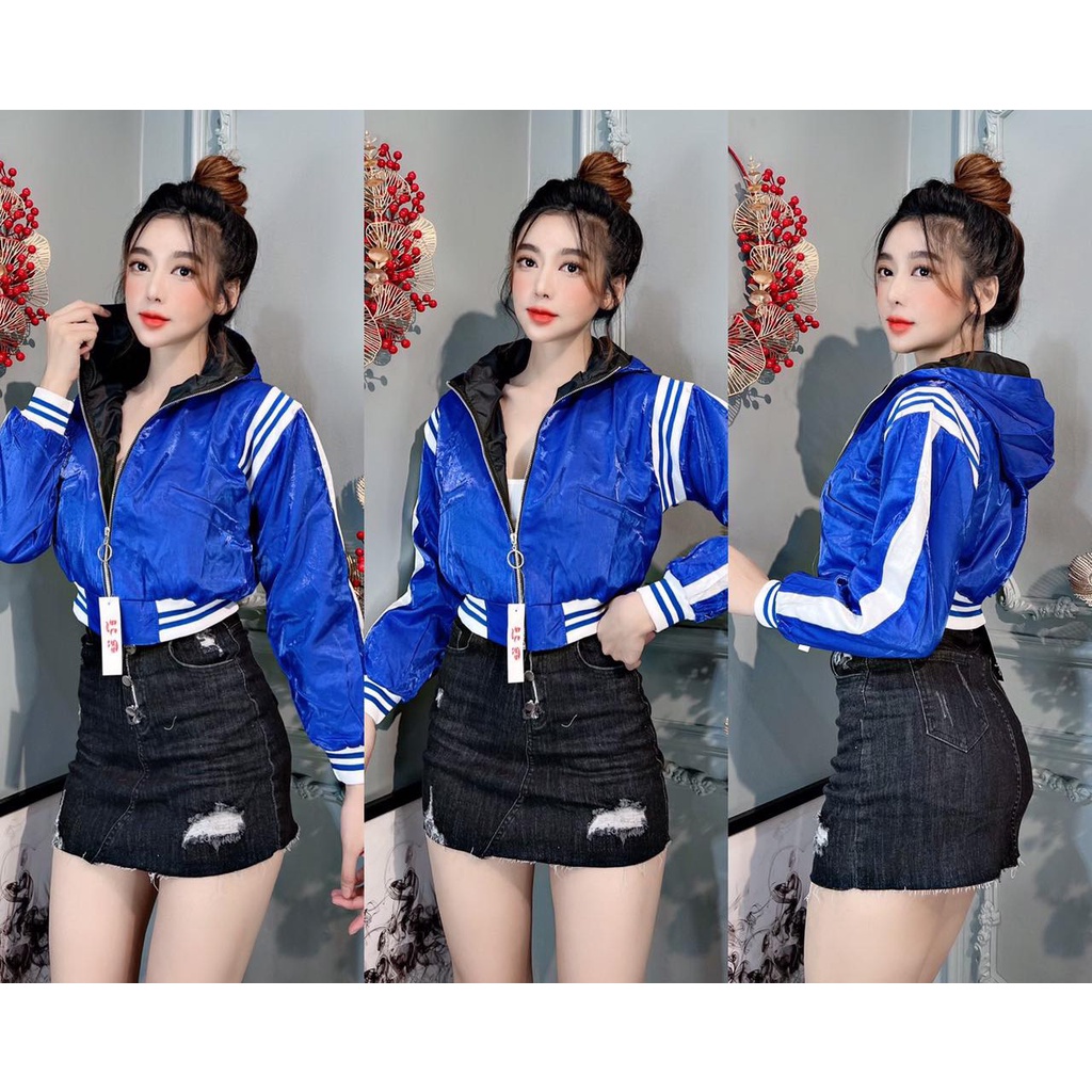 [HÀNG QC] Áo Khoác Thời Trang Nữ Phom Lửng Mẫu Áo Phối Tay Cá Tính Dành Cho Phái Nữ Sang Chảnh Chất Liệu Phi Xà Cừ