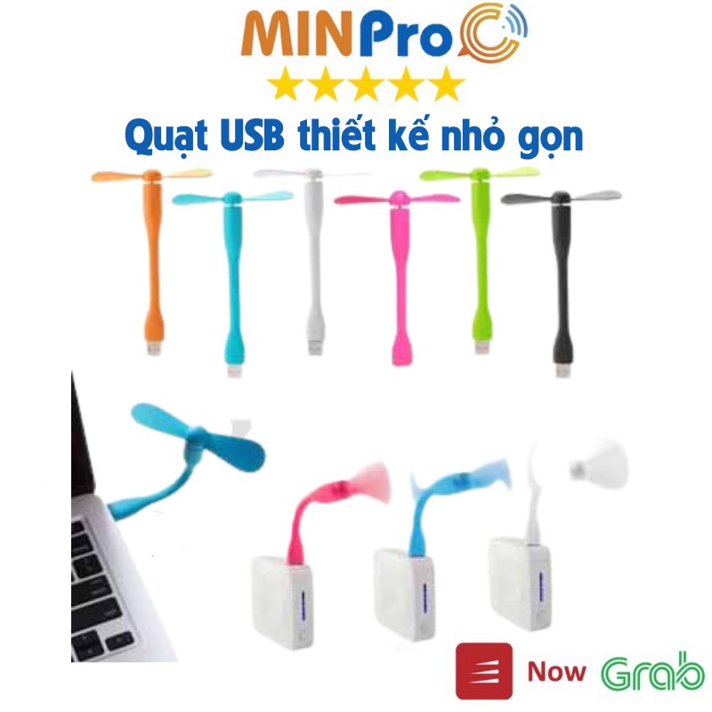 Quạt Đeo Cổ MINPRO Siêu Mát, Sạc Tích Điện USB, Quạt Mini 2 Chế Độ Gió