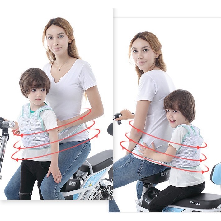 Đai ngồi xe máy cao cấp an toàn địu bé trước sau hàng chính hãng