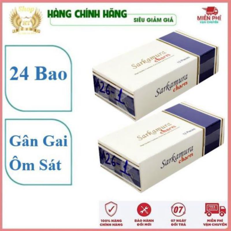 hộp 12 bao cao su sarkamura nhật bản chính hãng