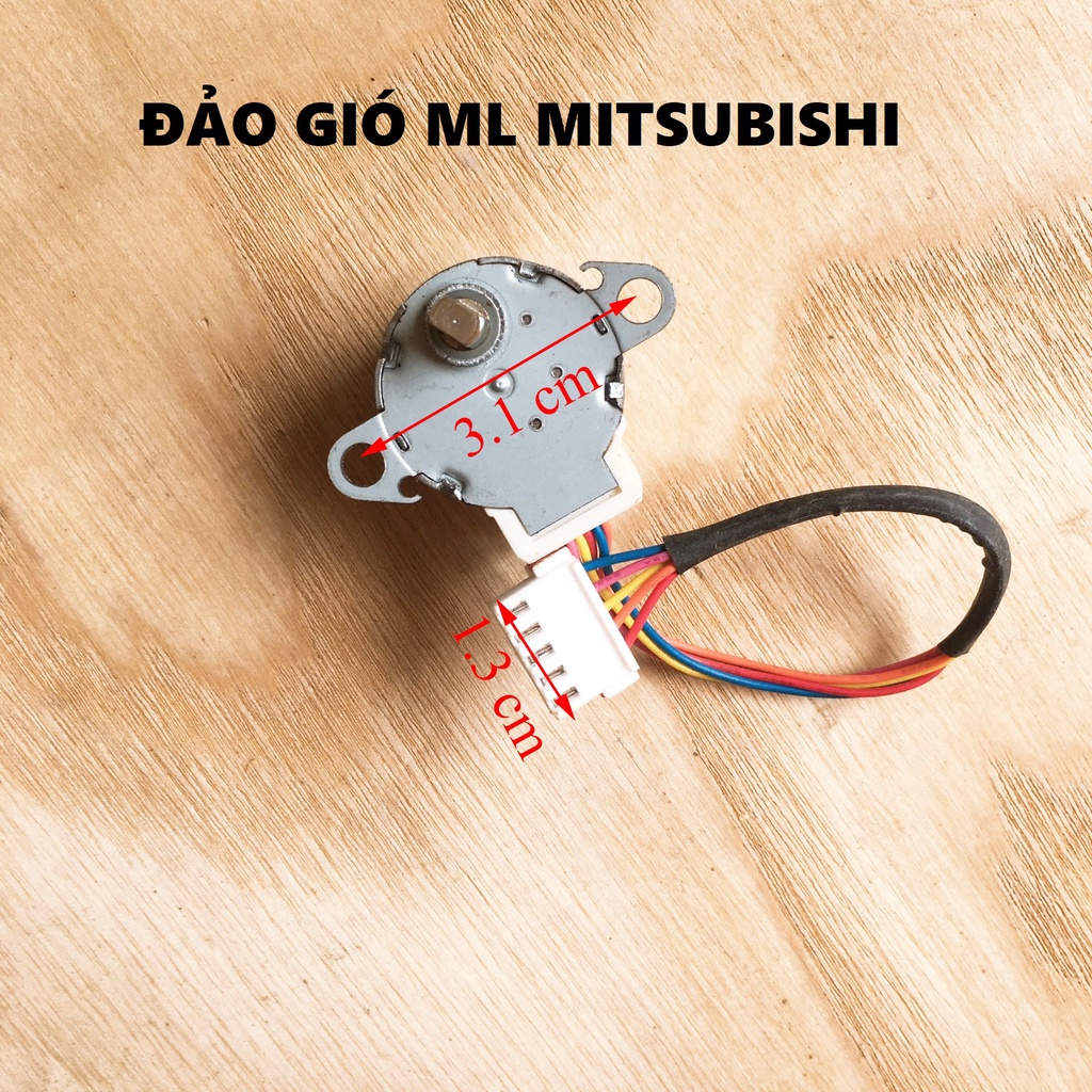 Motor đảo gió máy lạnh Mitsubishi [ẢNH THẬT] Quạt đảo Mitsubishi, Motor chậm vẫy gió điều hoà