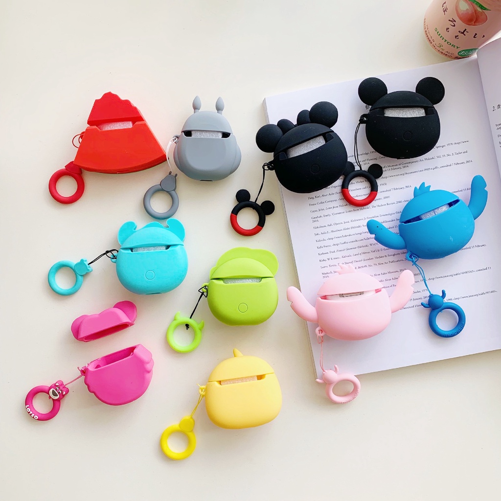 Vỏ bảo vệ hộp sạc tai nghe không dây Bluetooth bằng silicon mềm dễ thương cho compatible for Airpods 1 2 3 Pro 2021