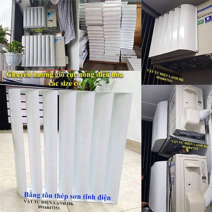 MẶT NẠ CHUYỂN HƯỚNG GIÓ điều hoà DÀN NÓNG ĐIỀU HÒA MÁY LẠNH TÔN SƠN TĨNH ĐIỆN