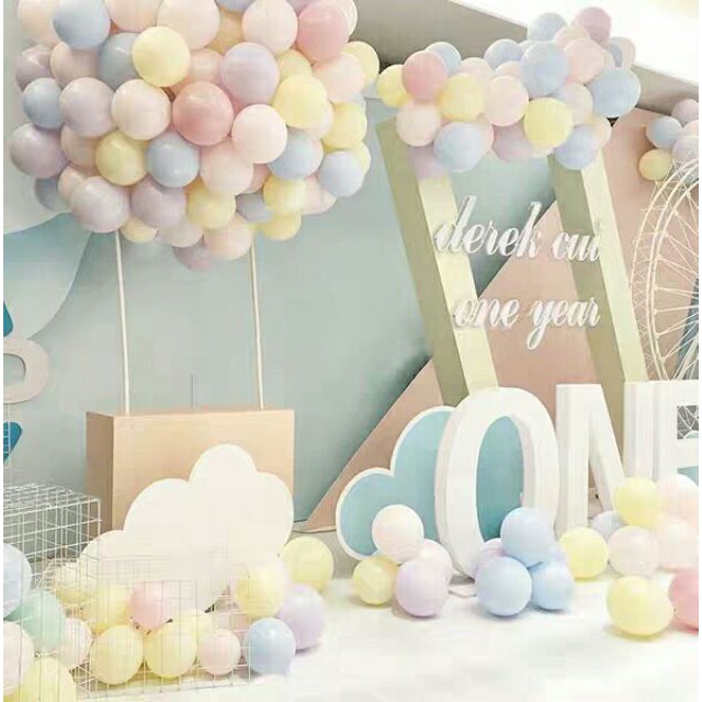 [Giảm giá] SET 100 Bóng bay màu PASTEL