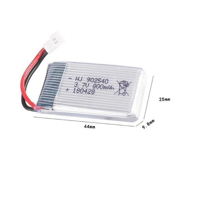 Pin Máy Bay Điều Khiển Flycam Dung Lượng Cao 3.7V 800mah 25C