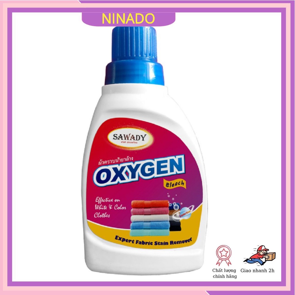 Nước tẩy trắng quần áo đồ len đồ màu OXYGEN 450ml