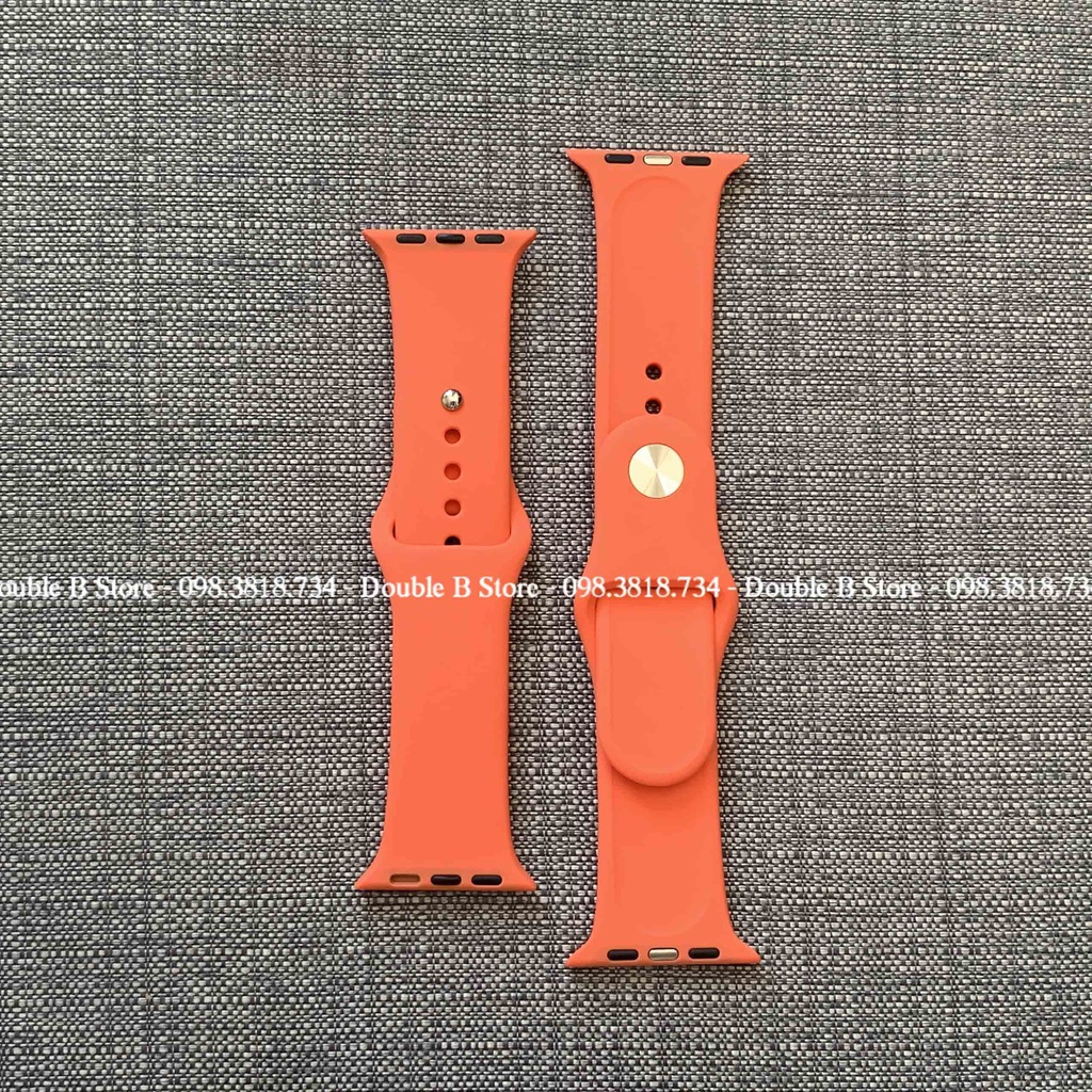 DÂY ĐỒNG HỒ MÀU CAM CAO SU APPLE WATCH SPORT BANDS CAO CẤP FULL SIZE 1 2 3 4 5 6