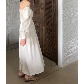 𝐒𝐢𝐧 𝐝𝐫𝐞𝐬𝐬: Đầm tay bồng linen dáng dài