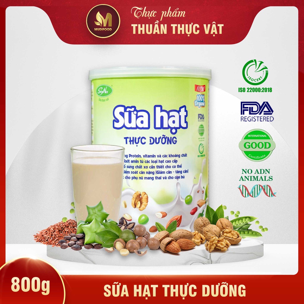 Sữa Hạt Thực Dưỡng Soyna, Thuần Thực Vật 9 Loại Hạt Cao Cấp [Có Kèm Quà Tặng]