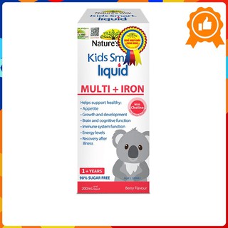 Nature's Way Kids Smart Multi Iron Liquid - Bổ sung sắt và các vi chất cần thiết cho trẻ nhỏ