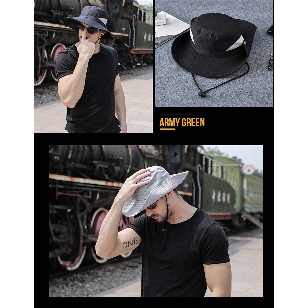 Vintage fashion wide brim hat