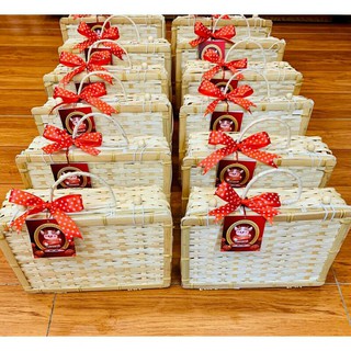 Hộp tre giỏ tre làn tre đựng quà mã 0044