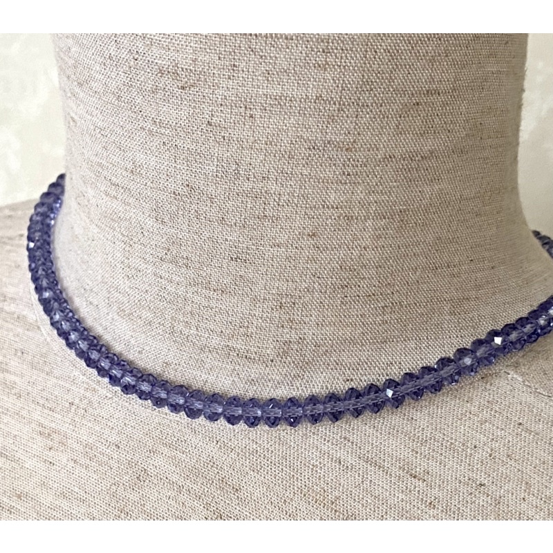 Vòng cổ pha lê Swarovski kiểu bánh cam đơn giản thanh lịch