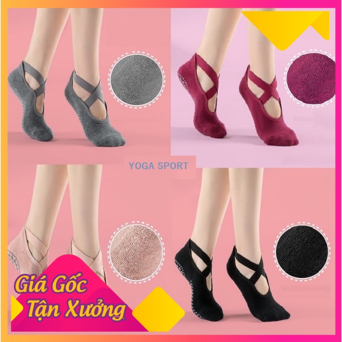 Tất tập Yoga, Aerobic, Múa Chống trơn trượt Cao Cấp