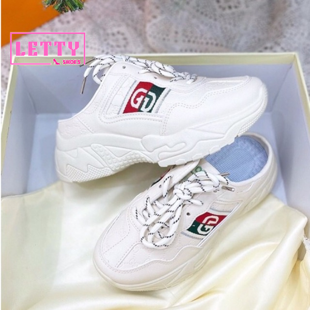 Giày Sục Bata đế độn GC hàng QC xịn đẹp chất da mềm nâng chiều cao tôn dáng 5cm - fullbox LETTY shoes