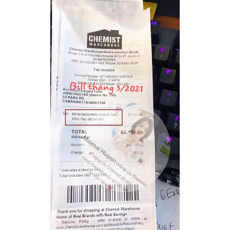 [Đủ bill+Tem Chemist] Viên Sắt Cho Bà Bầu Blackmores Pregnancy Iron không gây táo bón_30 viên | Thế Giới Skin Care