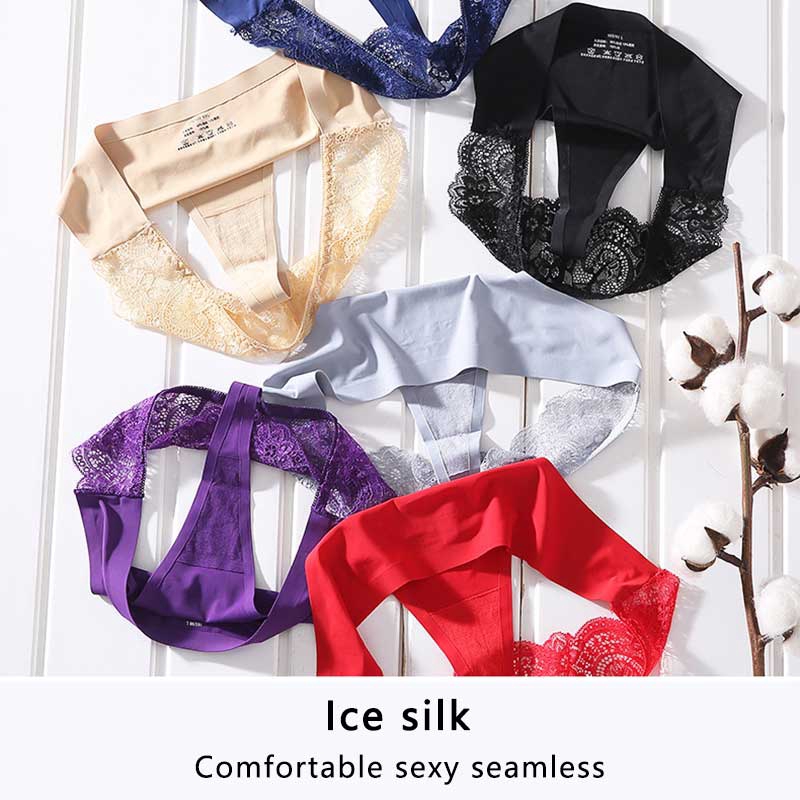 AOFEIQIKE Quần lót nữ lọt khe phối ren quyến rũ gợi cảm