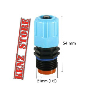 Đầu vòi phun sương 21mm bằng nhựa cao cấp, đầu vòi phun sương 1/2