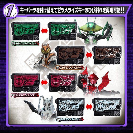 Đồ Chơi Kamen Rider Zero-One 01 | Dx Zetsume Riser, Dx ZetsumeRise Key Set | LikeNew, FullBox