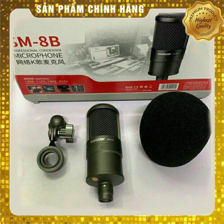 [Mã ELHACE giảm 4% đơn 300K] Mic Thu Âm Livestream Takstar SM8B Hàng Chính Hãng Âm Thanh Cực Hay