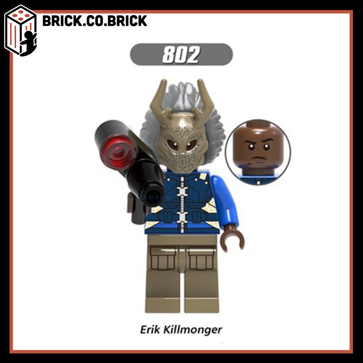 X0184 - Đồ chơi lắp ráp non lego và mô hình minifigure siêu anh hùng hãng phim Marvels,DC- Black Panther,Shuri,Okoye