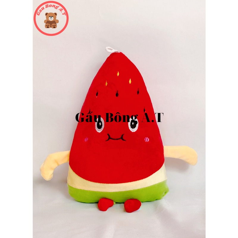 Gấu bông quả dưa hấu siêu mềm mịn đáng yêu chất miniso size 15-30cm