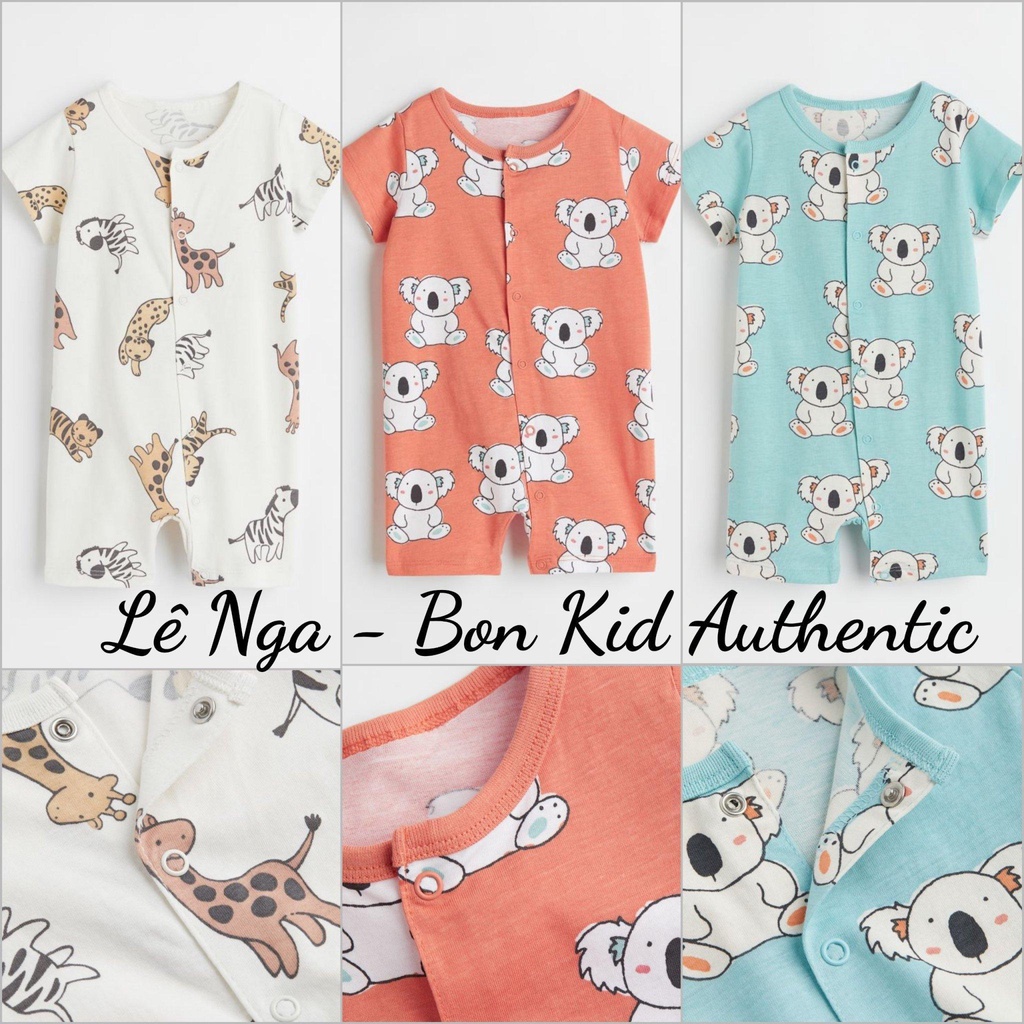 [FORM RỘNG] Romper lẻ HM US/ JAPAN chính hãng size 1-2m đến 12-18m