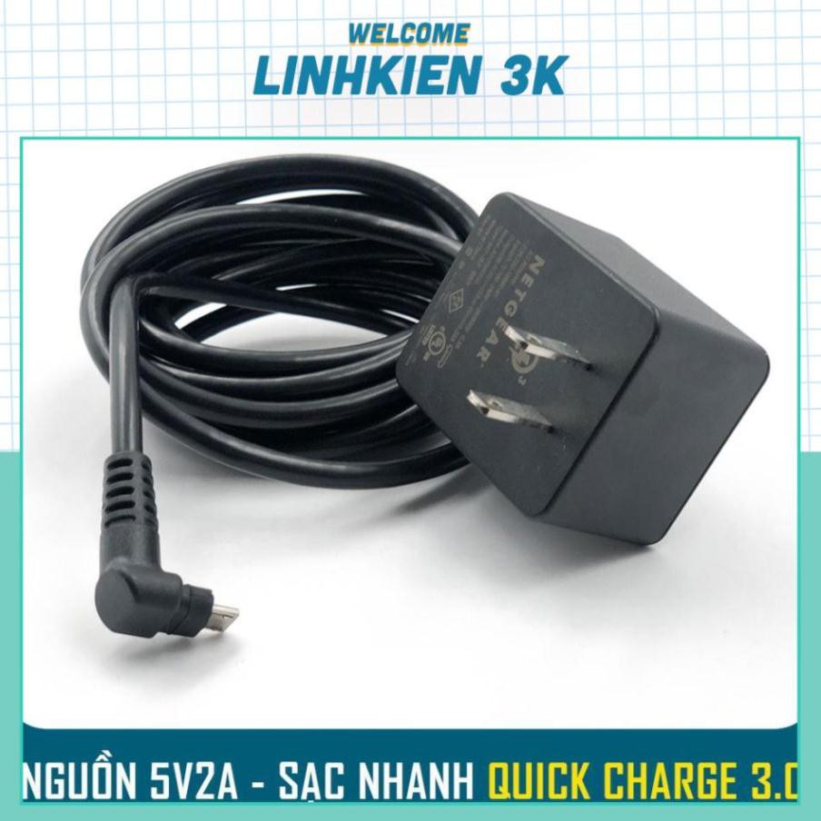 Nguồn Adapter 5V2A MicroUSB - Có sạc nhanh Quick Chager 3.0 ( Hãng Netgear )