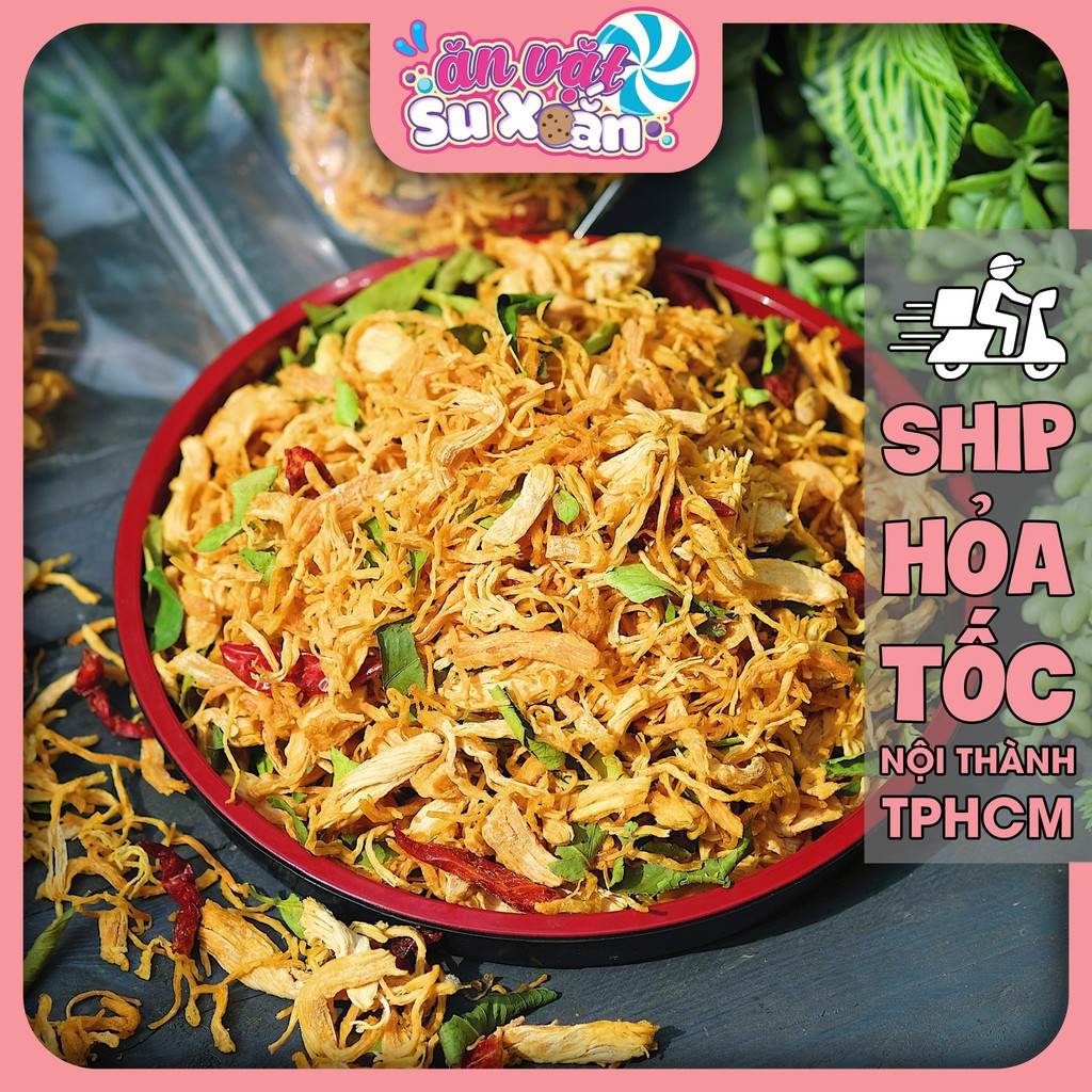 Khô gà ba vị loại 1 siêu ngon Ăn Vặt Su Xoắn | BigBuy360 - bigbuy360.vn