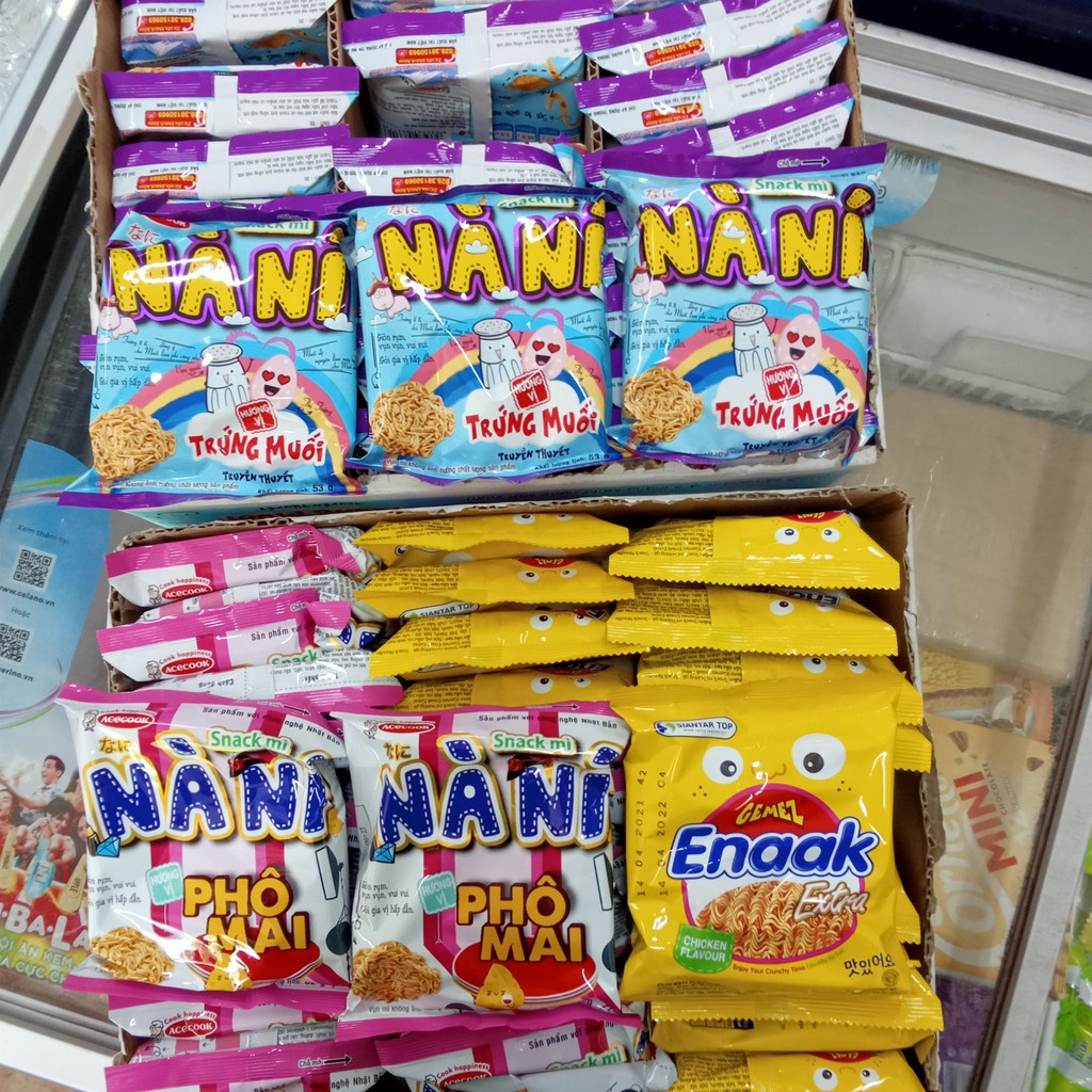 SNACK MÌ NÀ NÍ TRỨNG MUỐI PHÔ MAI MÌ ENAAK GÀ VÀNG