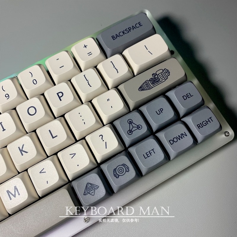 121 Phím Vision Keycaps XDA Profile Retro PBT Dye Phụ Bàn phím cơ học Keycap