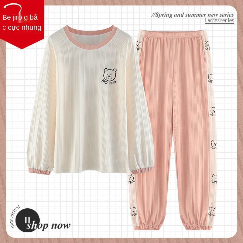 bộ ngủ nữ 20 mẫu thu đông cotton cao cấp dễ thương đồ mặc nhà | BigBuy360 - bigbuy360.vn